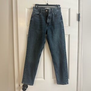 Zara High Waist Slim Mom Fit Jeans
